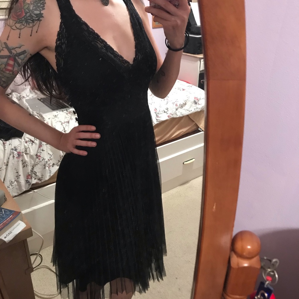 Black Nightie Lingerie Gothic Sleeveless Dress
